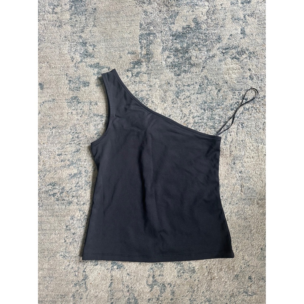 One Shoulder Tank Top Asymmetrical Shirt